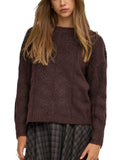 Maglia Only Sophie Marrone a trecce 15382732 /Fudge ONLY 