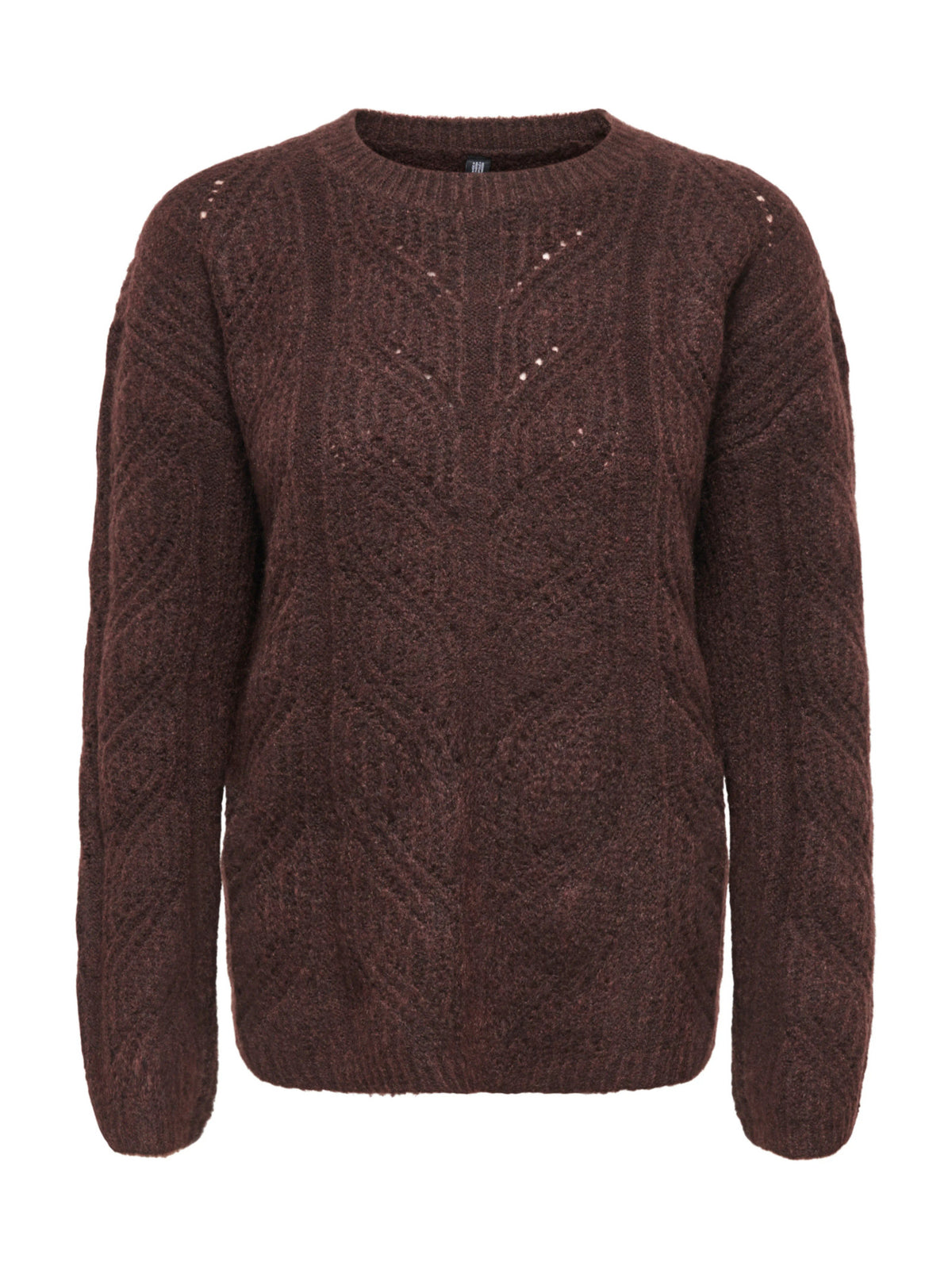 Maglia Only Sophie Marrone a trecce 15382732 /Fudge ONLY 