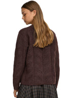Maglia Only Sophie Marrone a trecce 15382732 /Fudge ONLY 