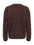 Maglia Only Sophie Marrone a trecce 15382732 /Fudge ONLY 