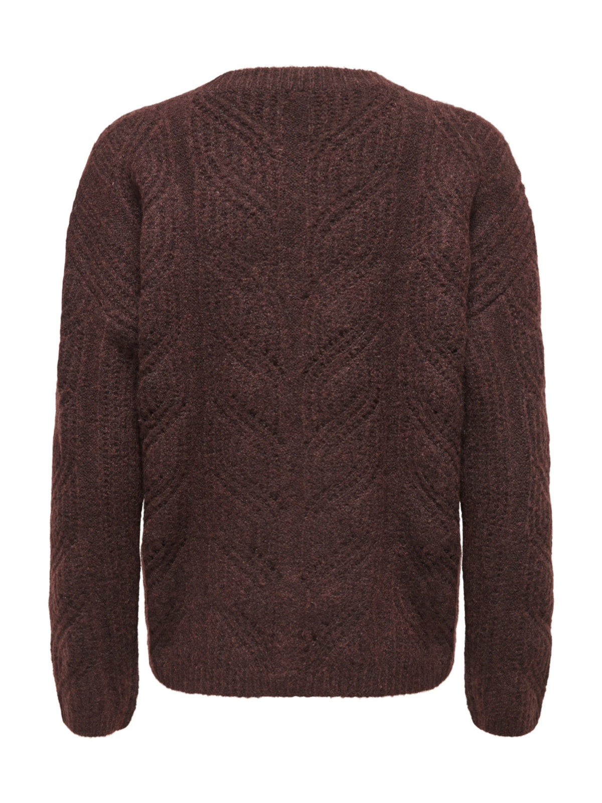Maglia Only Sophie Marrone a trecce 15382732 /Fudge ONLY 