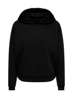 Felpa ONLY Flame Nero con cappuccio 15383216 /Black ONLY 