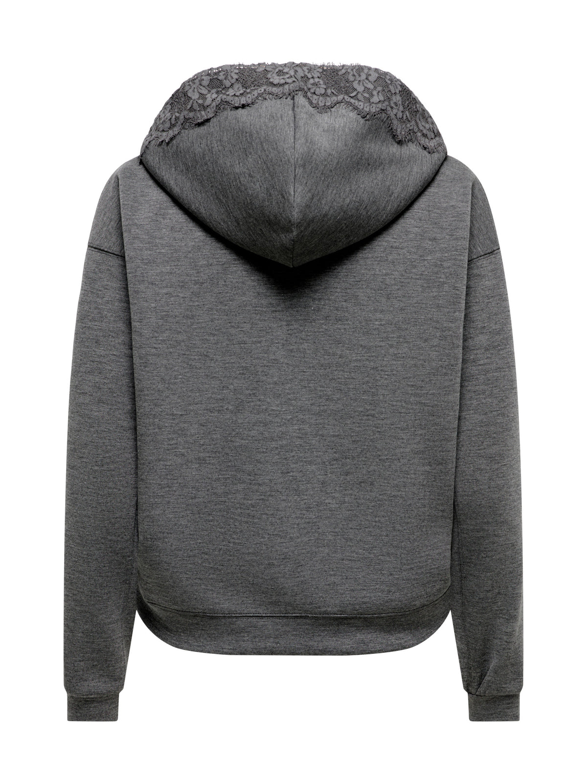 Felpa ONLY Flame Grigio on cappuccio 15383216 /Dark Grey Melange ONLY 