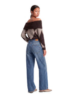 Maglia Only Livia Marrone con scollo off-shoulder 15383895 /Coffee Bean ONLY 