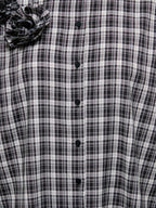 Camicia Only Balve Bianco Nero a quadri 15384036 /Black ONLY 