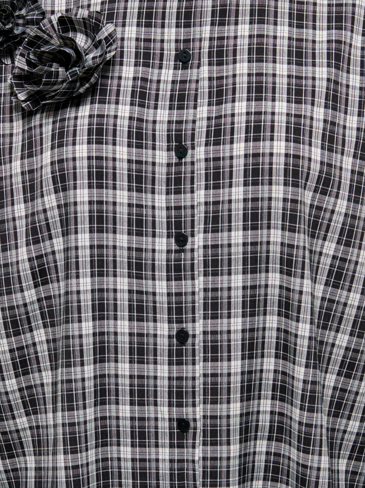 Camicia Only Balve Bianco Nero a quadri 15384036 /Black ONLY 