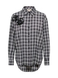 Camicia Only Balve Bianco Nero a quadri 15384036 /Black ONLY 