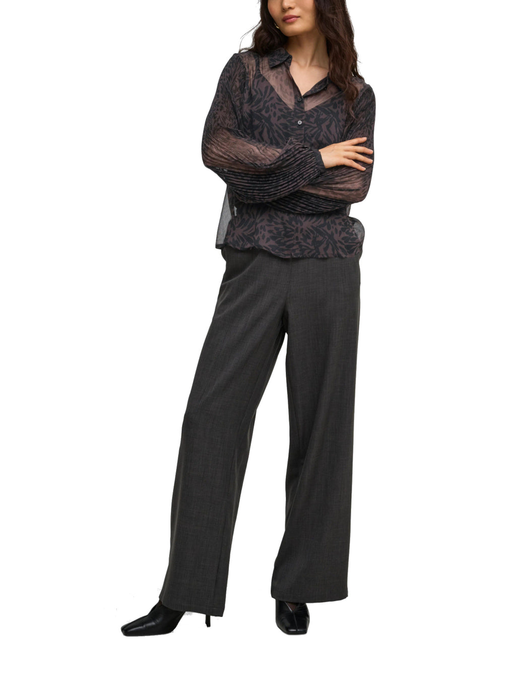 Camicia Only Star Marrone con fantasia 15384283 /Chocolate Plum ONLY 