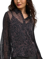 Camicia Only Star Marrone con fantasia 15384283 /Chocolate Plum ONLY 