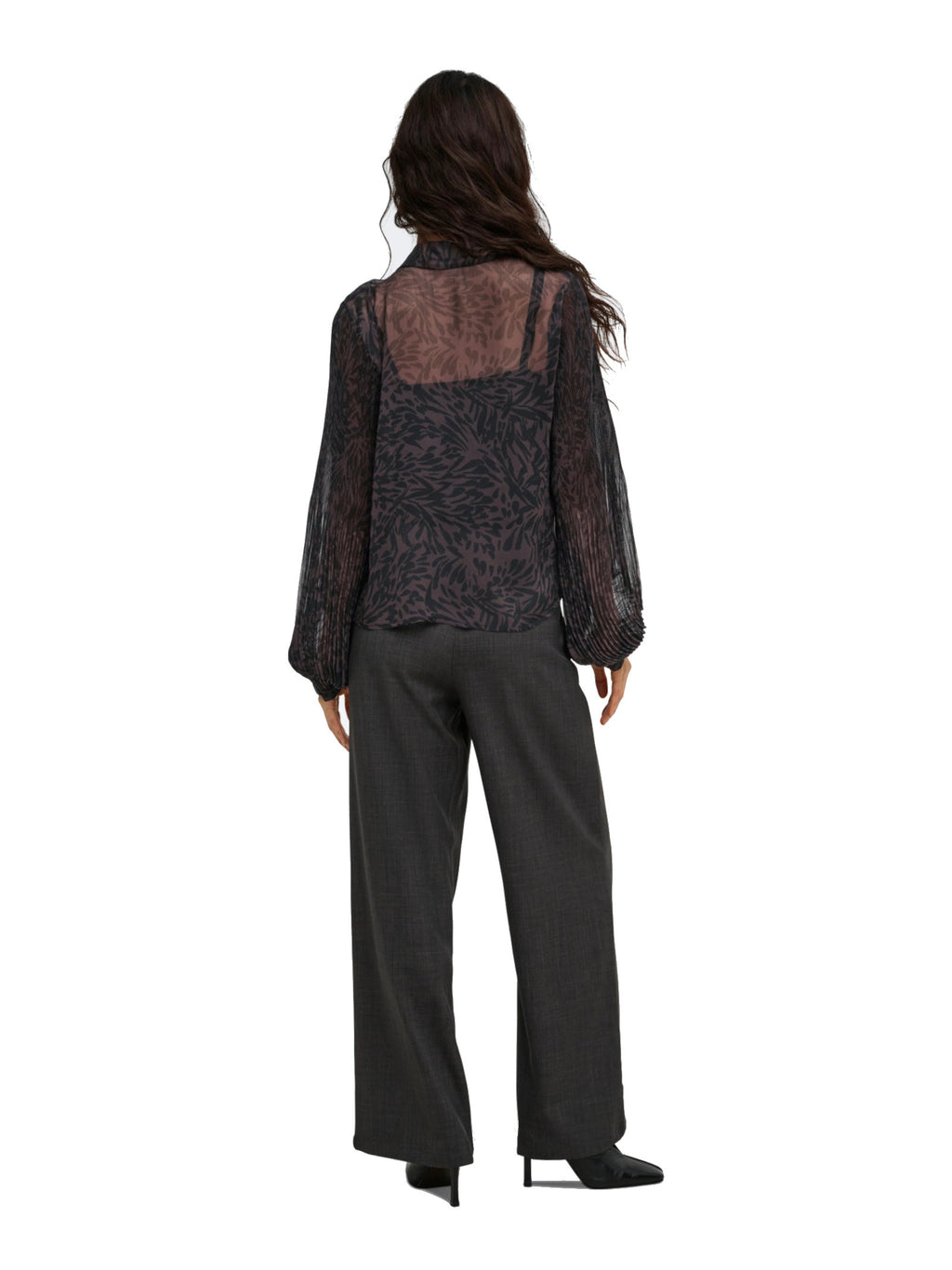 Camicia Only Star Marrone con fantasia 15384283 /Chocolate Plum ONLY 