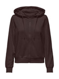 Felpa Only Best Marrone con zip e cappuccio 15384783 /Chocolate Torte ONLY 