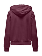 Felpa Only Best Vinaccia con zip e cappuccio 15384783 /Fig ONLY 