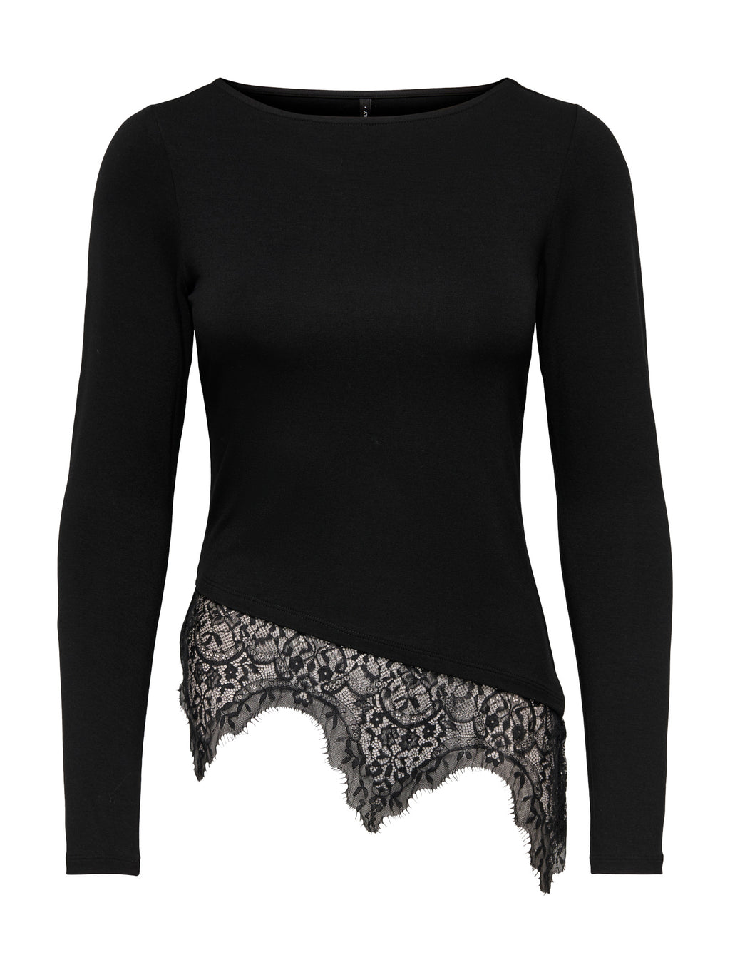 T-shirt Only Laila Nera con pizzo 15384850 /Black ONLY 