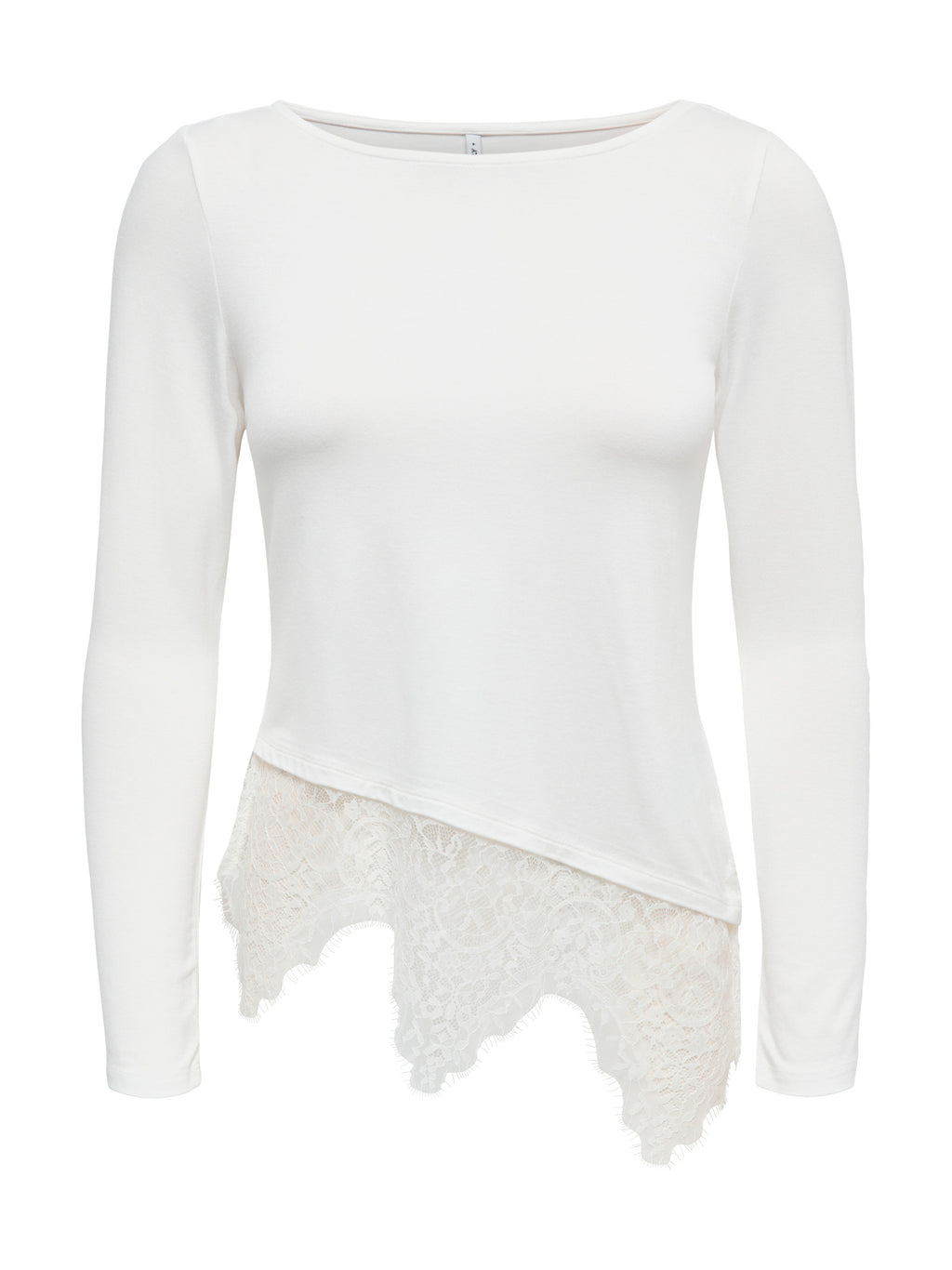 T-shirt Only Laila Bianca con pizzo 15384850 /Cloud Dancer ONLY 
