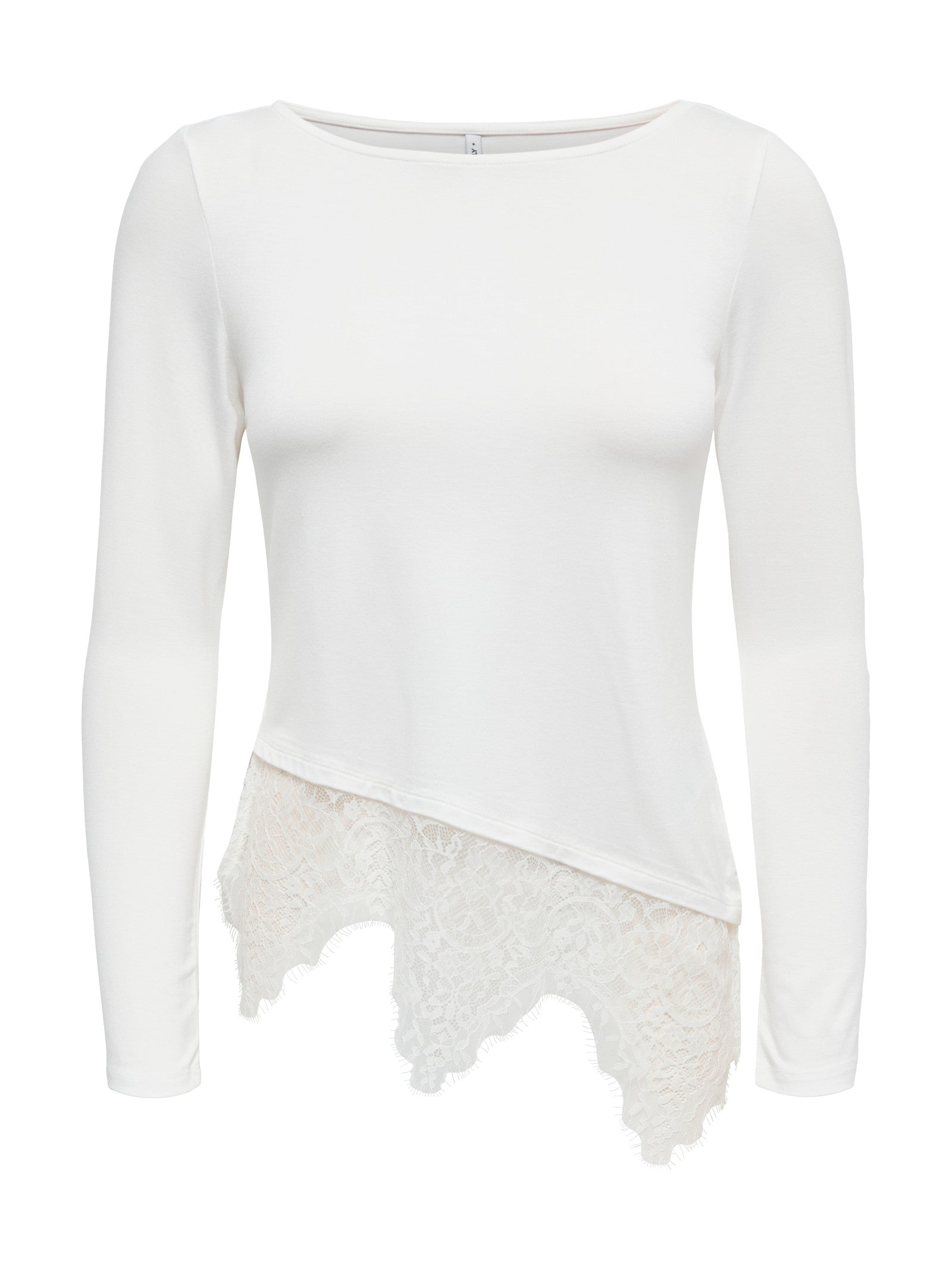 T-shirt Only Laila Bianca con pizzo 15384850 /Cloud Dancer ONLY 