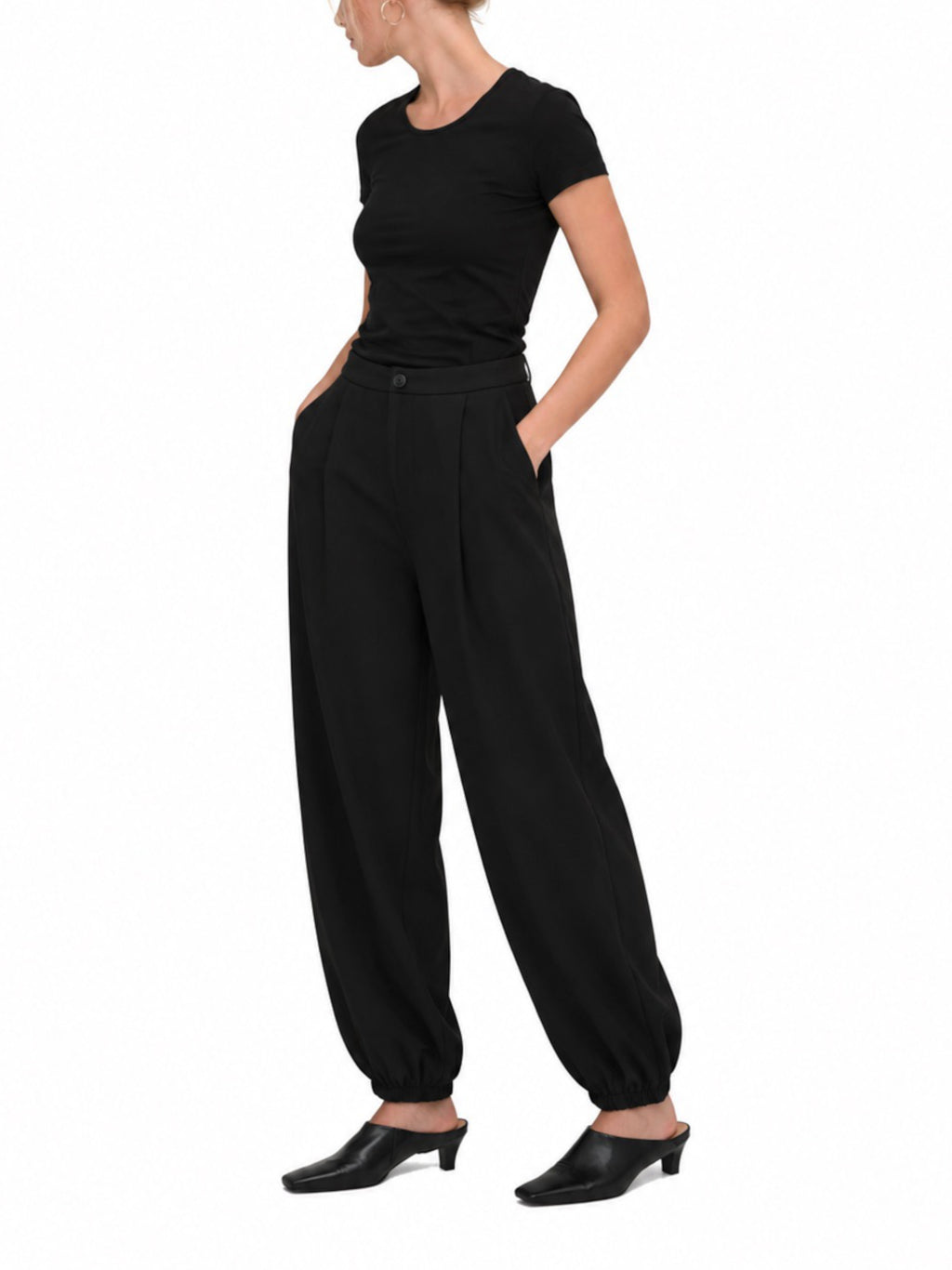 Pantaloni ONLY Lastri Neri baloon 15384873 /Black ONLY 