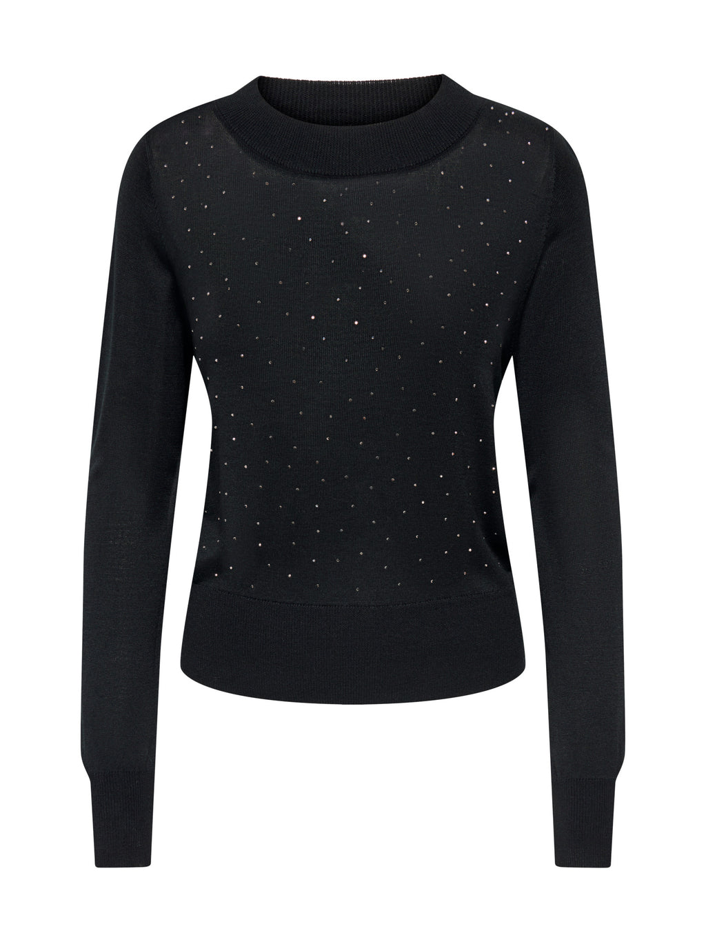 Maglia Only Solita Nera con strass 15384888 /Black ONLY 