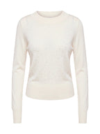 Maglia Only Solita Bianca con strass 15384888 /Cloud Dancer ONLY 