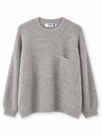 Maglia Please Grigio girocollo taschino M734725625 GRIGIO PLEASE 