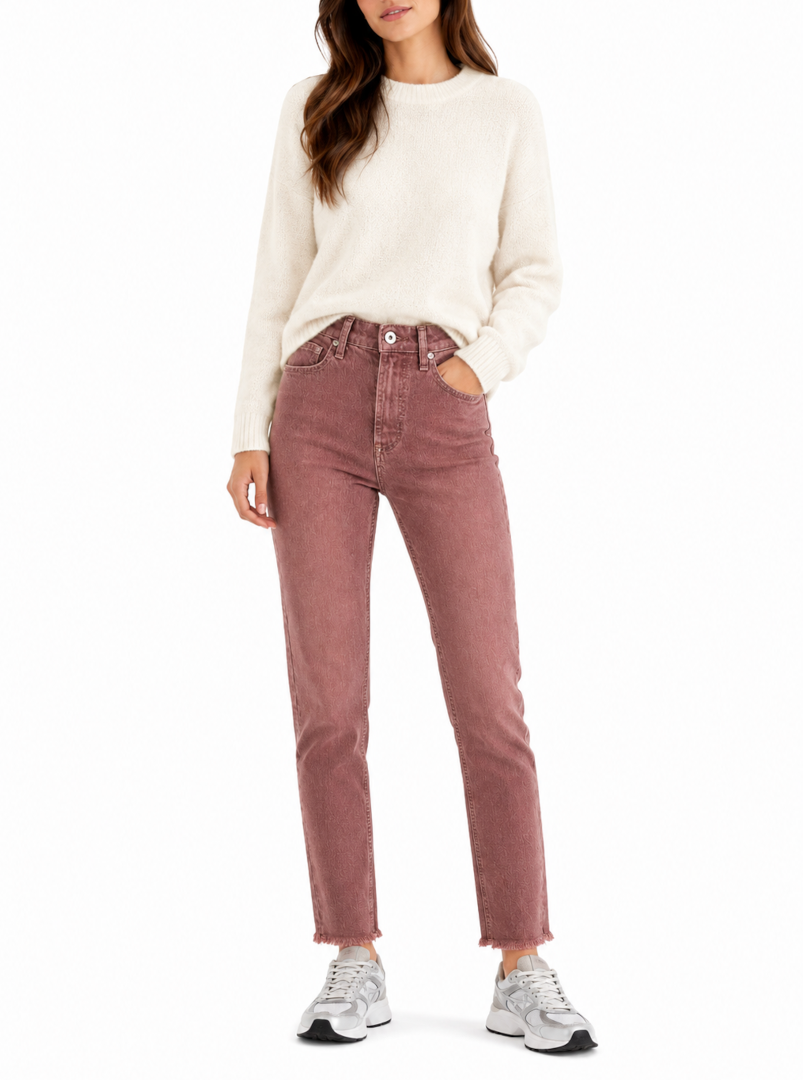Jeans Please Rosa denim slim fit P2ZTDNECBZ PURPLE PLEASE 