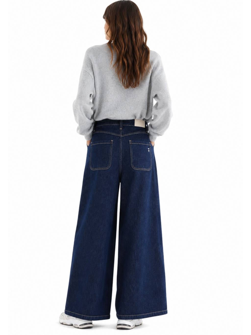 Jeans Please Blue Denim Wide P3J9CQZW9 BLUE DENIM PLEASE 