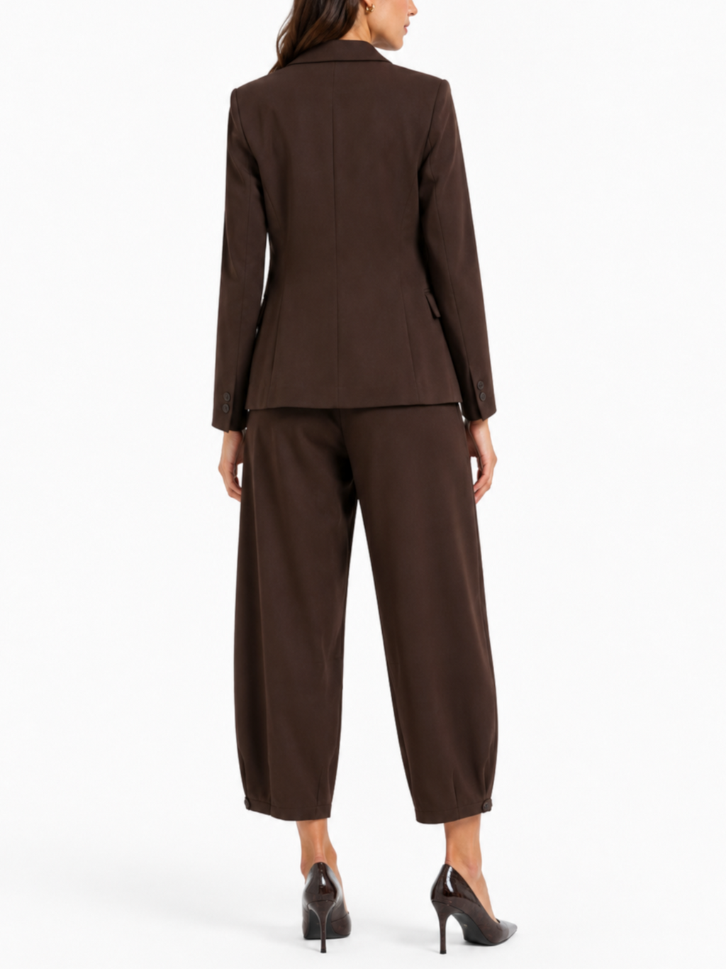 Pantalone Please Cioccolato Barrel P3R3EEO000 CIOCCOLATO PLEASE 