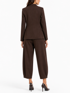 Pantalone Please Cioccolato Barrel P3R3EEO000 CIOCCOLATO PLEASE 