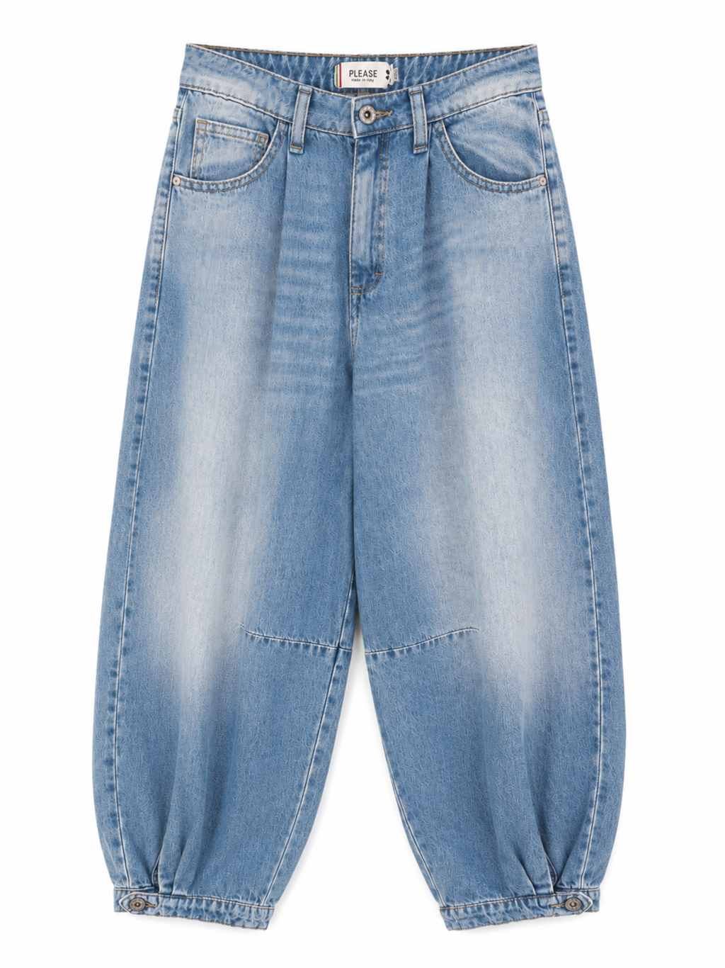 Jeans Please Blue Denim Balloon fit P3RHDINPGE BLUE DENIM PLEASE 