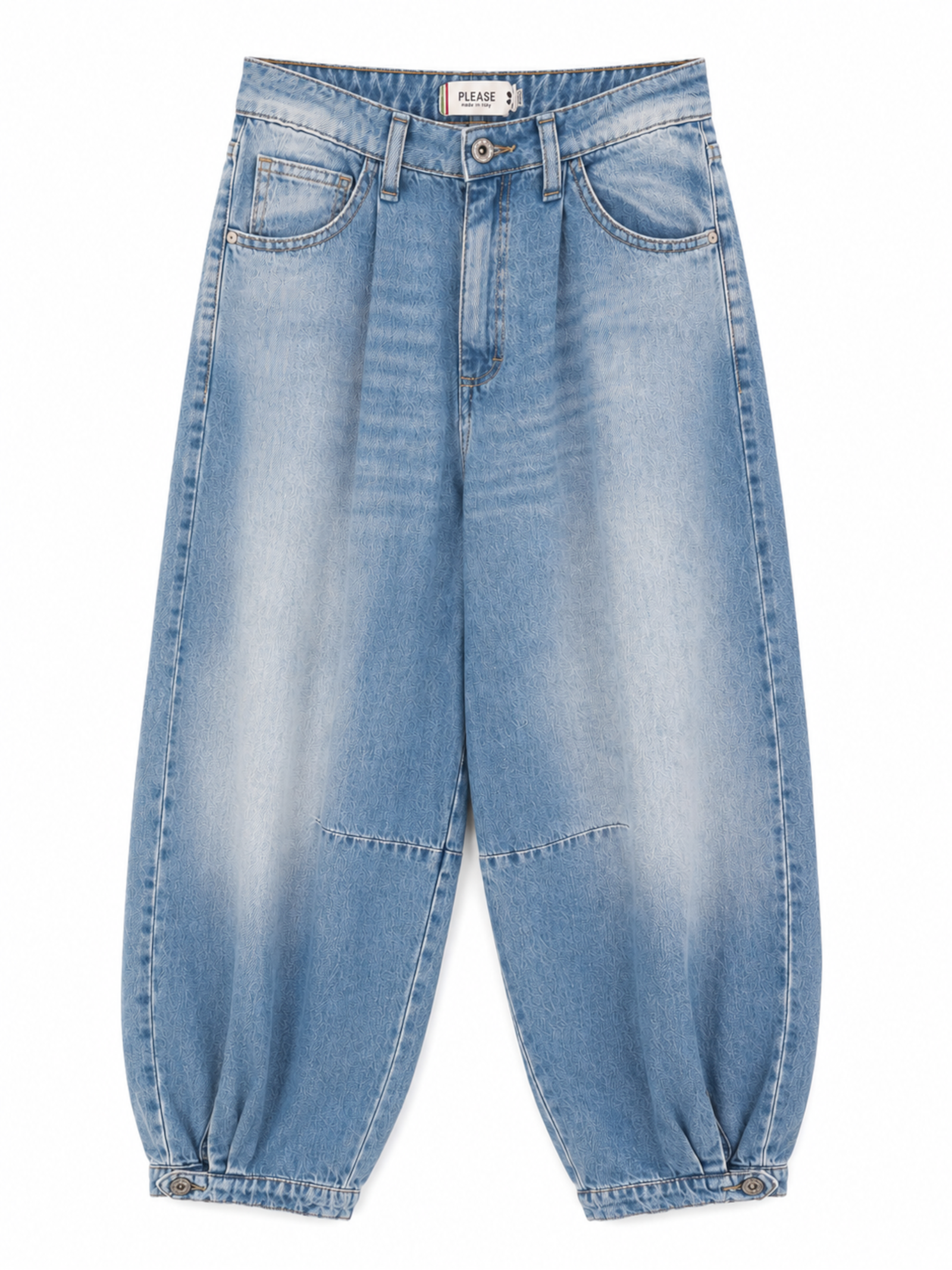 Jeans Please Blue Denim Balloon fit P3RHDINPGE BLUE DENIM PLEASE 