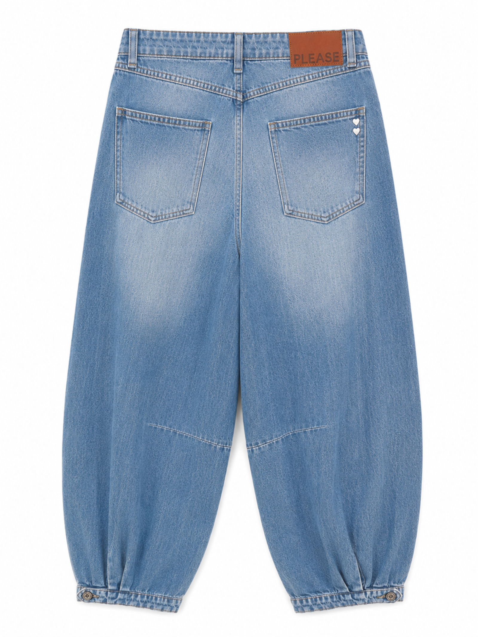 Jeans Please Blue Denim Balloon fit P3RHDINPGE BLUE DENIM PLEASE 
