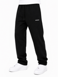 Pantalone Propaganda Nero logo in felpa BR830 BLACK PROPAGANDA 