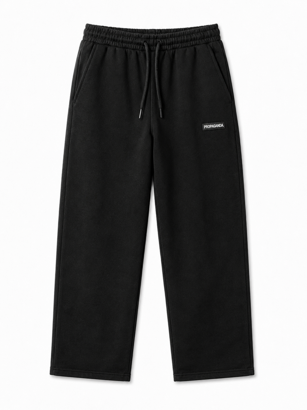 Pantalone Propaganda Nero logo in felpa BR830 BLACK PROPAGANDA 
