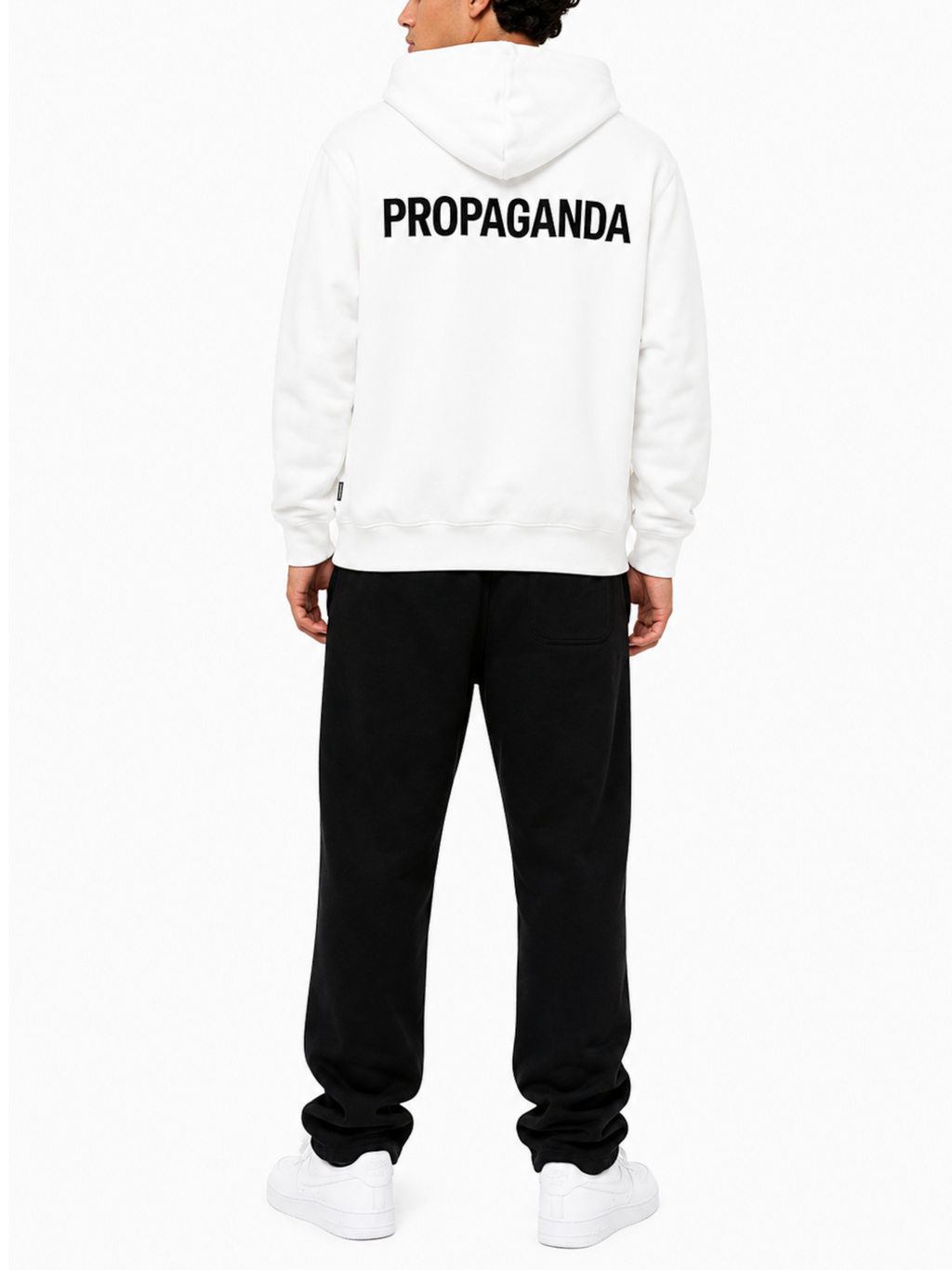 Felpa Propaganda Bianco Logo classic FE717 WHITE PROPAGANDA 