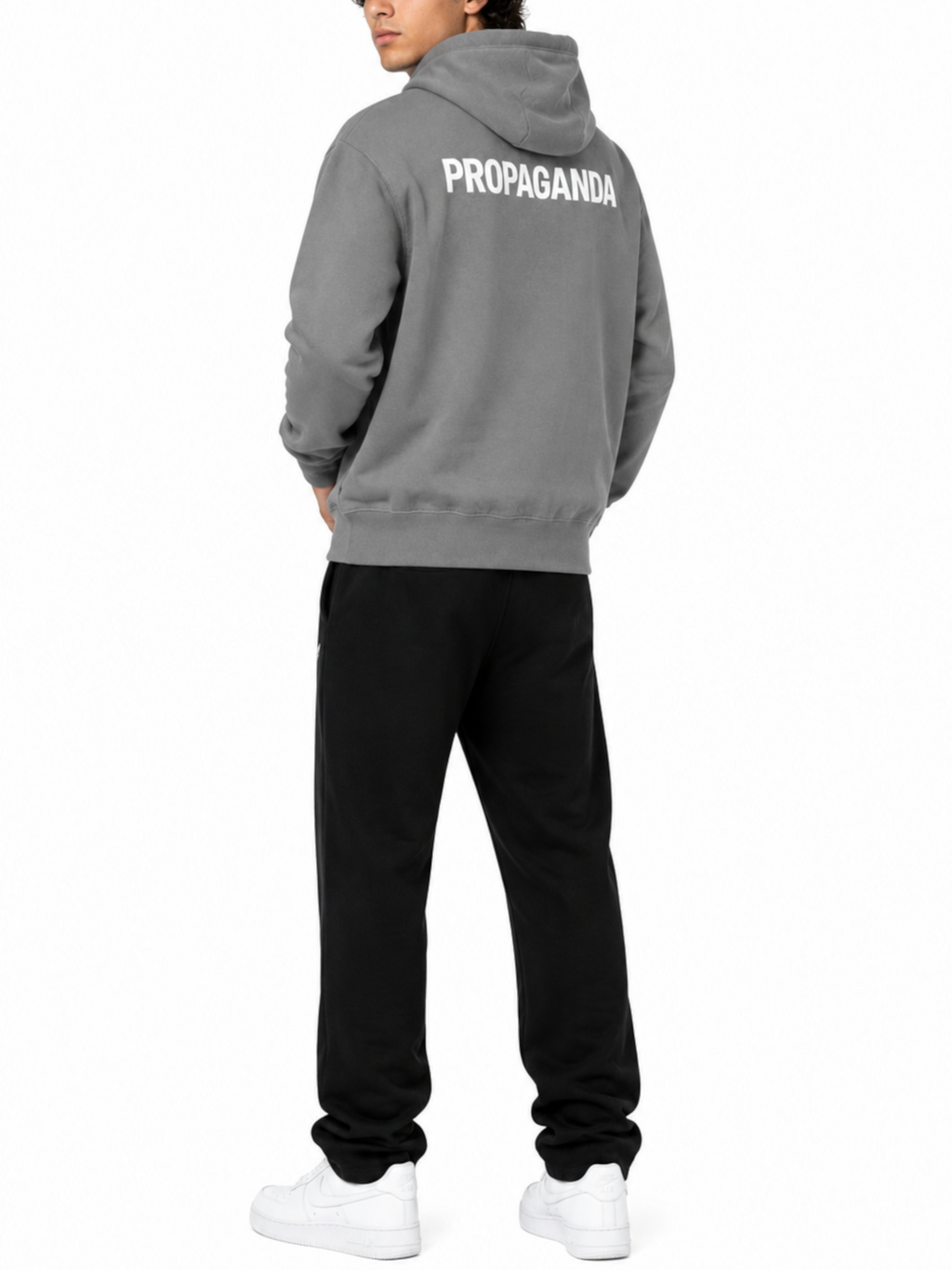 Felpa Propaganda Antracite Logo classic FE718 GRAY PROPAGANDA 
