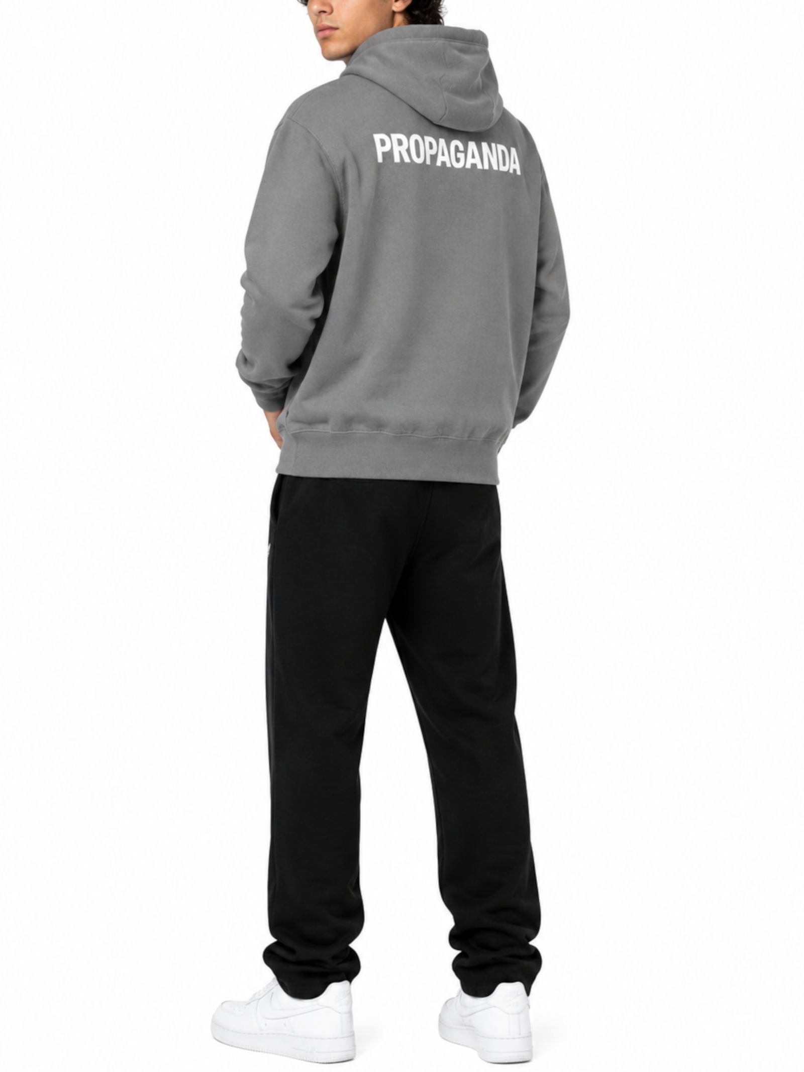 Felpa Propaganda Antracite Logo classic FE718 GRAY PROPAGANDA 