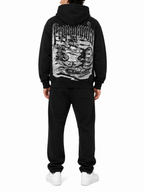 Felpa Propaganda Nero Ribs Butterfly FE758 BLACK PROPAGANDA 