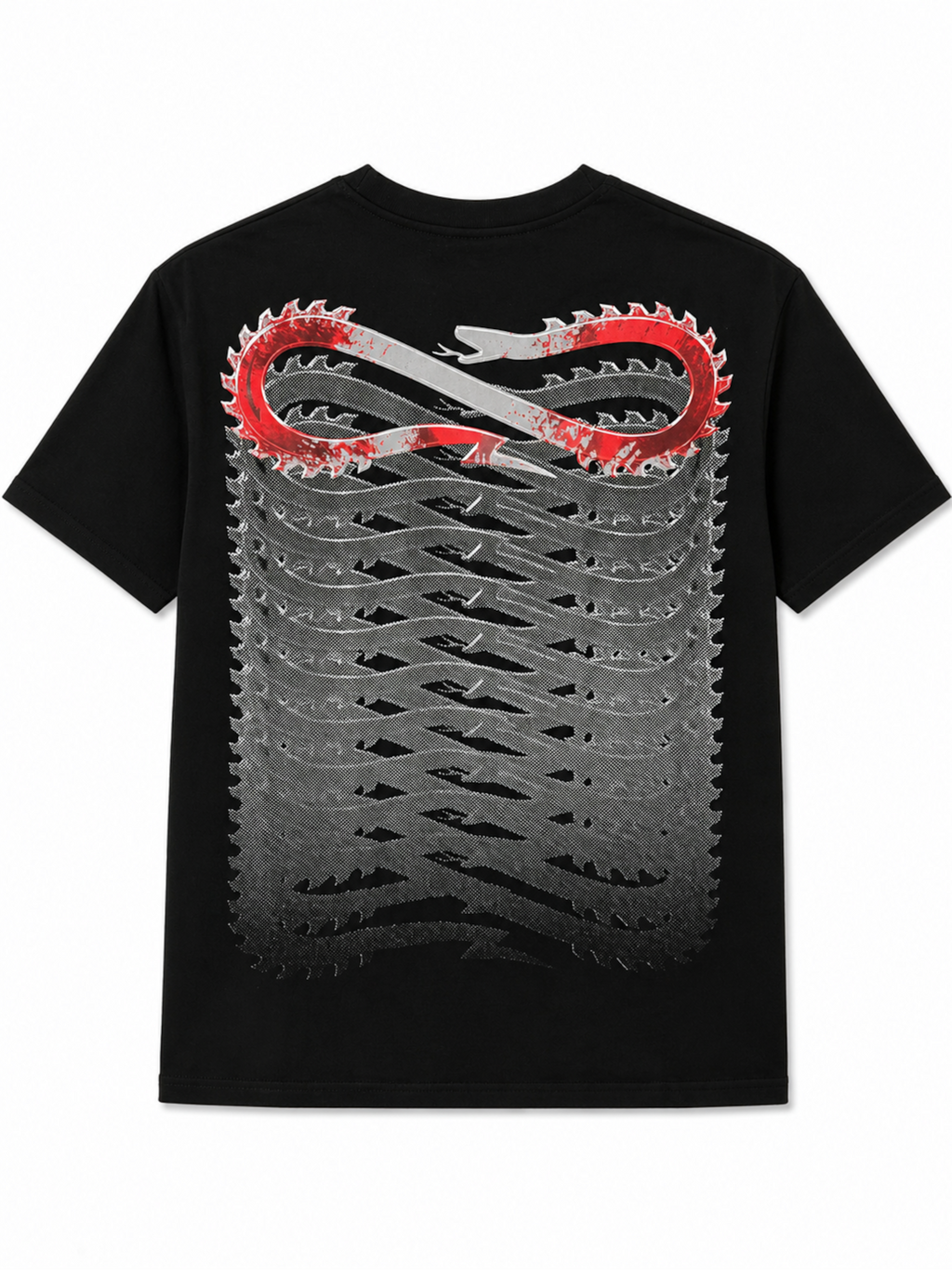 T-shirt Propaganda Nero Ribs Injury TS949 BLACK PROPAGANDA 