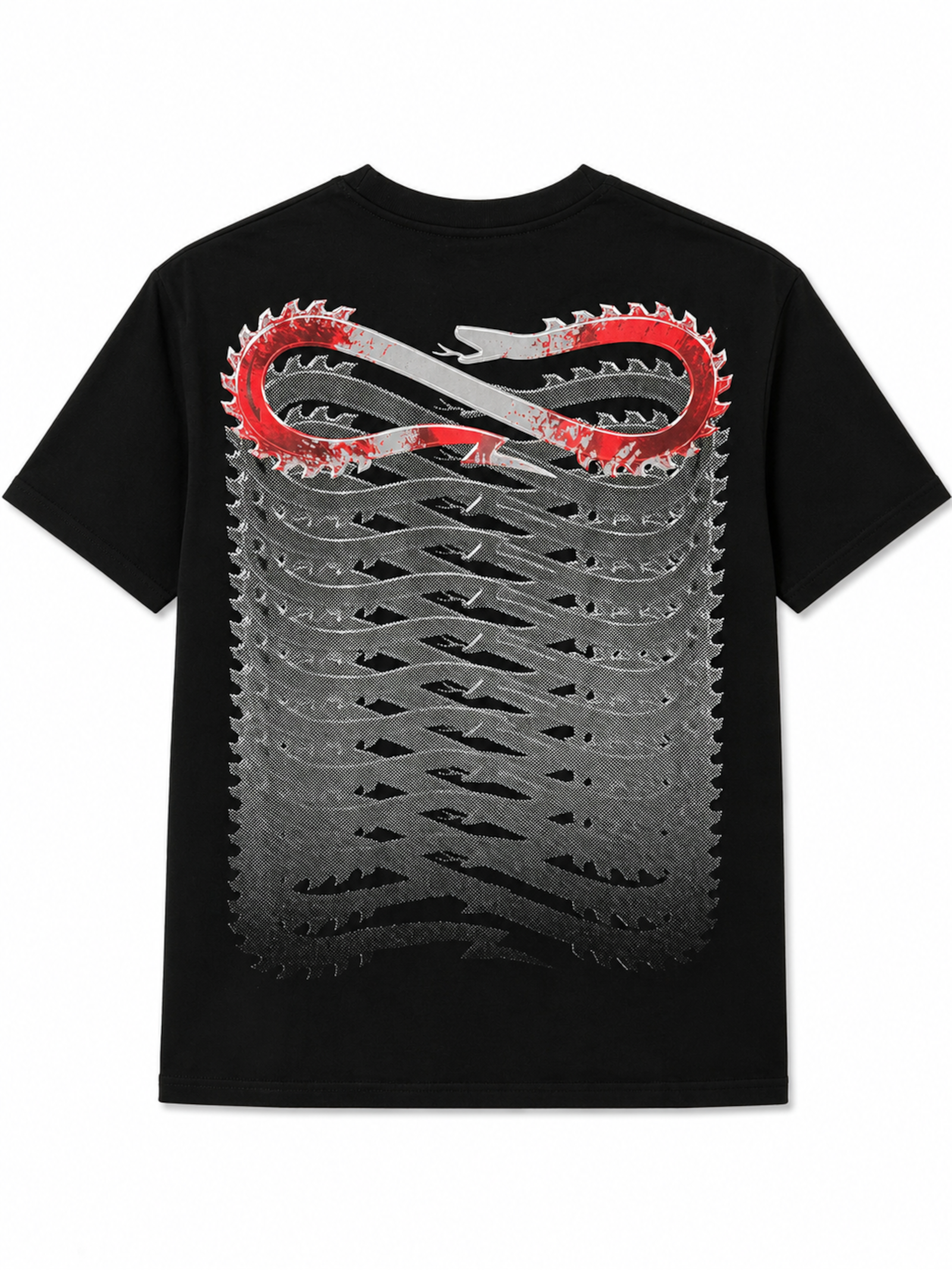 T-shirt Propaganda Nero Ribs Injury TS949 BLACK PROPAGANDA 