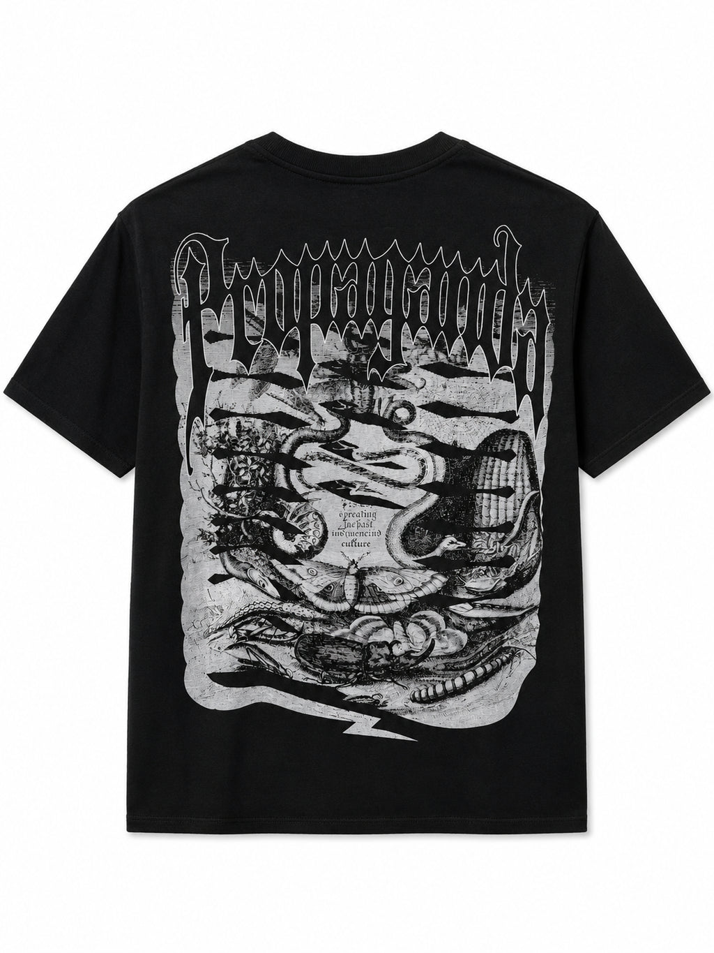 T-shirt Propaganda Nero Ribs Butterfly TS951 BLACK PROPAGANDA 