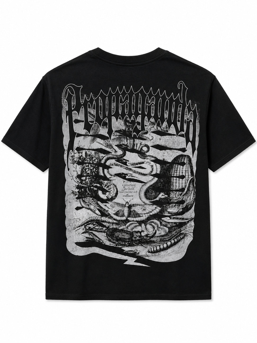 T-shirt Propaganda Nero Ribs Butterfly TS951 BLACK PROPAGANDA 