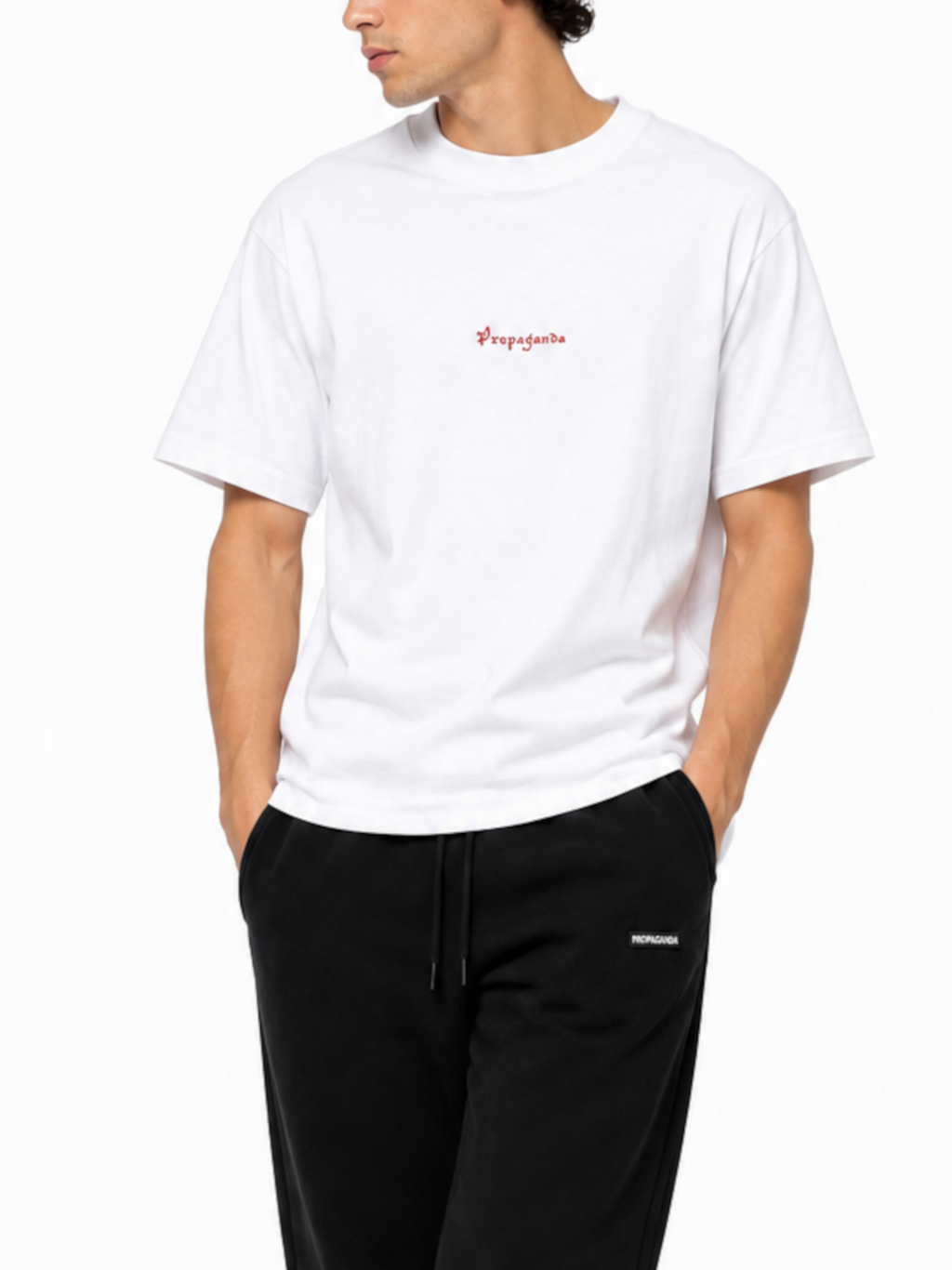 T-shirt Propaganda Bianco Ribs Blossom TS954 WHITE PROPAGANDA 
