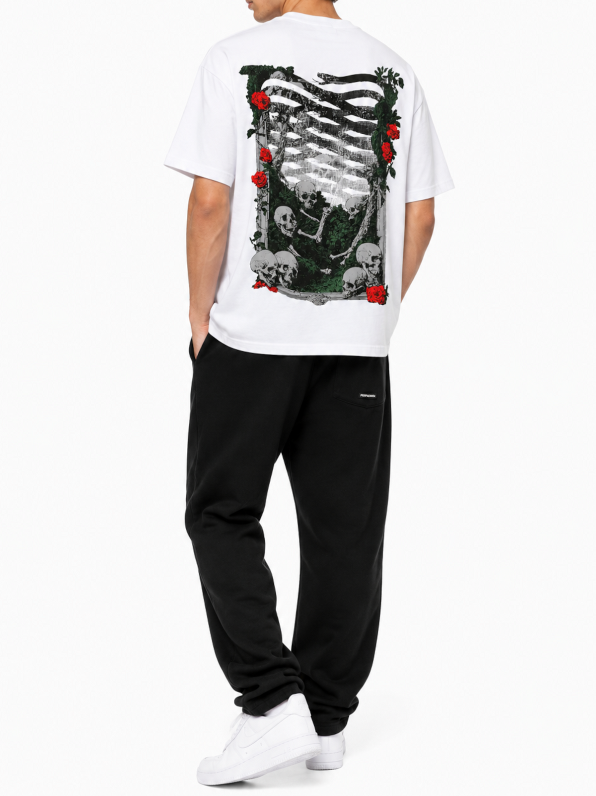 T-shirt Propaganda Bianco Ribs Blossom TS954 WHITE PROPAGANDA 