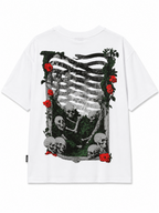 T-shirt Propaganda Bianco Ribs Blossom TS954 WHITE PROPAGANDA 
