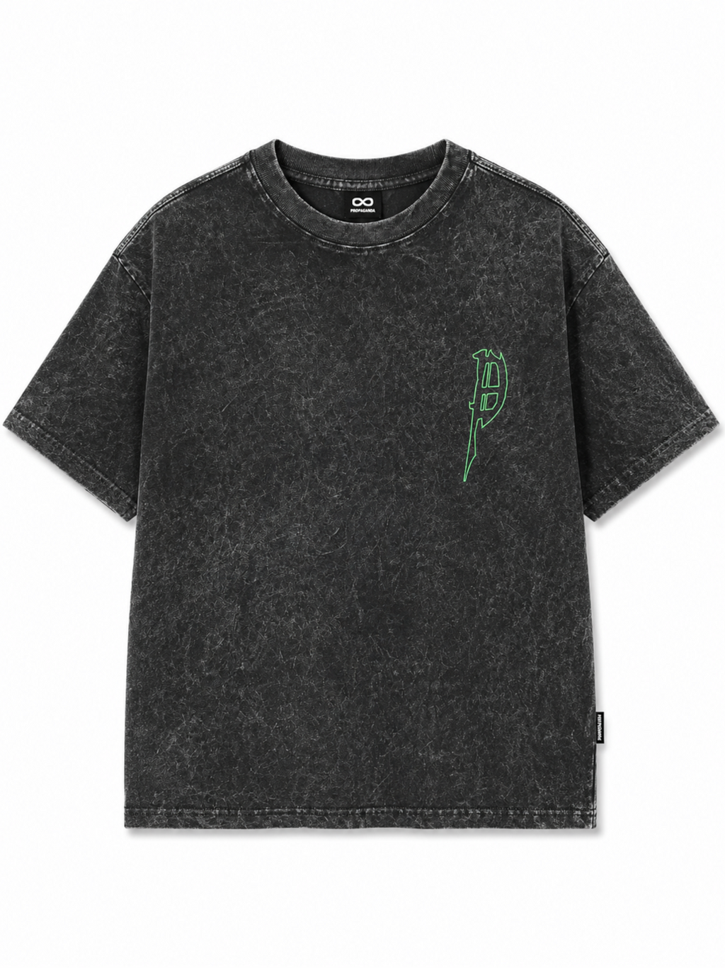 T-shirt Propaganda Nero Stonewash TS967 BLACK PROPAGANDA 