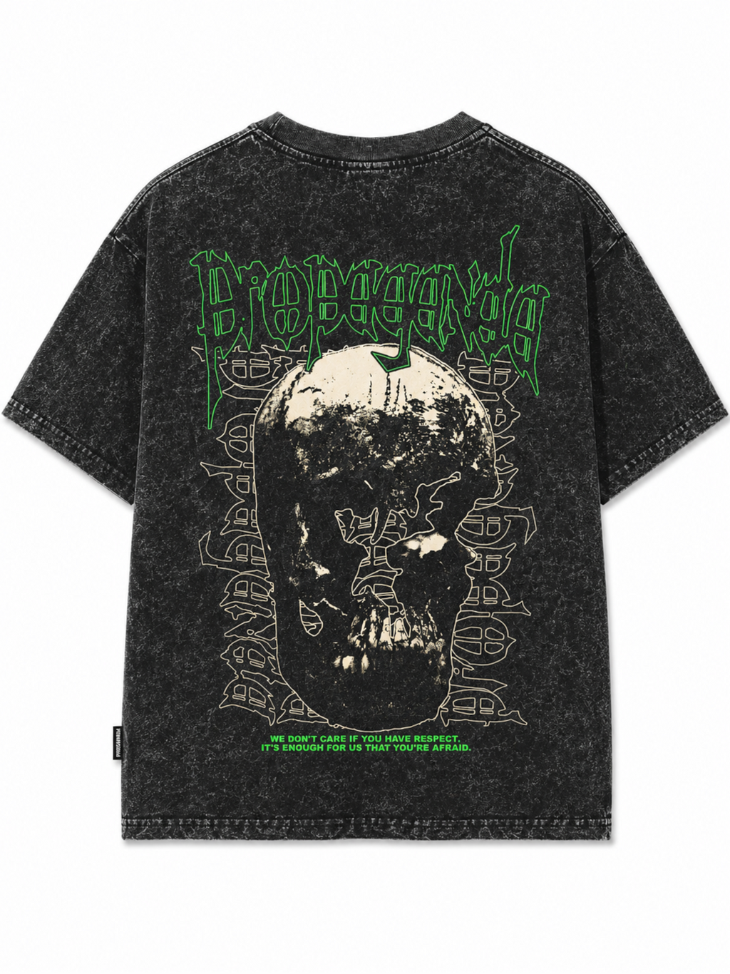 T-shirt Propaganda Nero Stonewash TS967 BLACK PROPAGANDA 