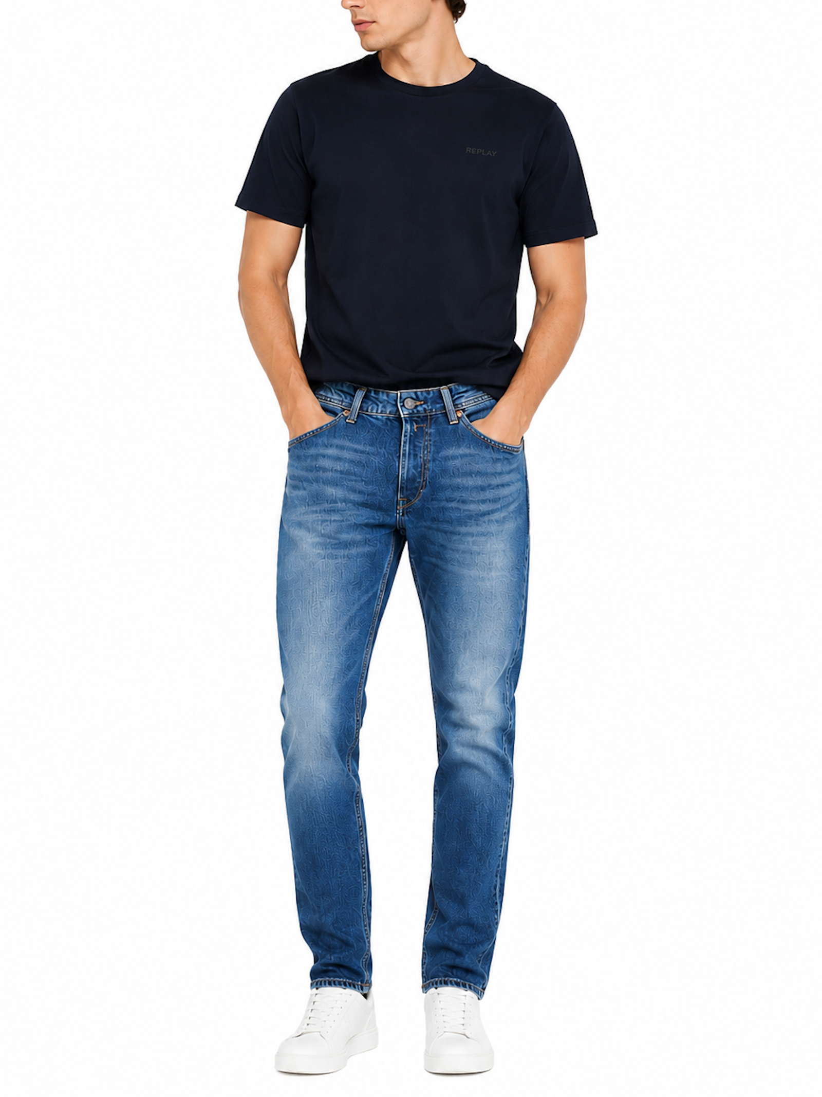 Jeans Replay Willbi Slim fit Medium Blue Denim M1008 727282C007 REPLAY 