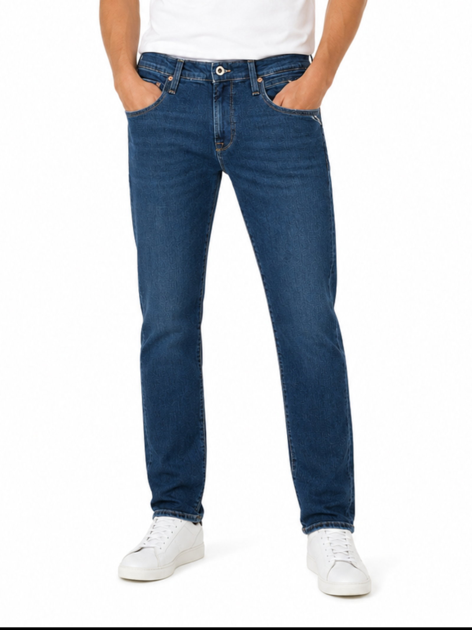 Jeans Replay Aideen Straight Medium Blue Denim M1075 285200C007 REPLAY 