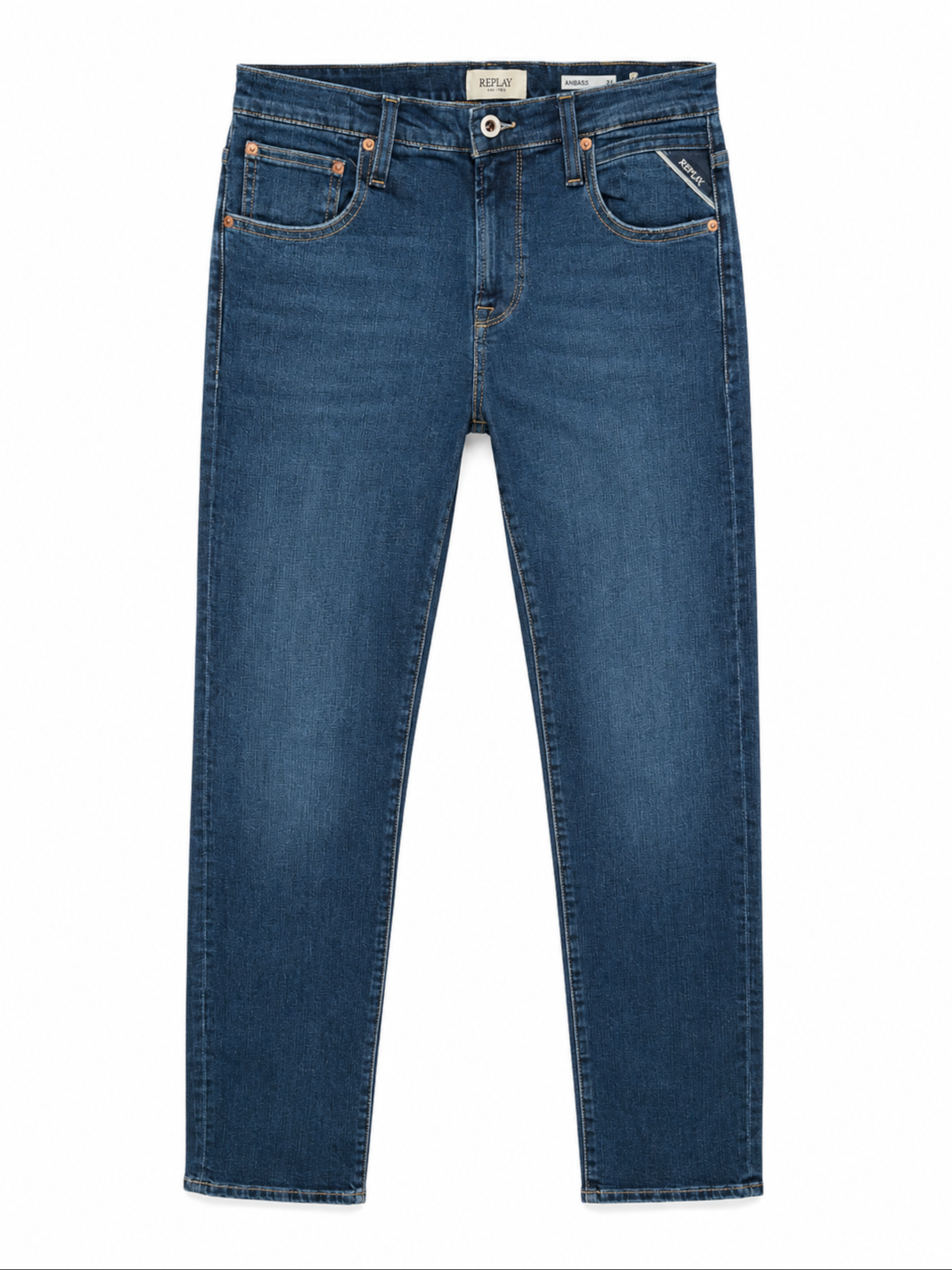 Jeans Replay Aideen Straight Medium Blue Denim M1075 285200C007 REPLAY 