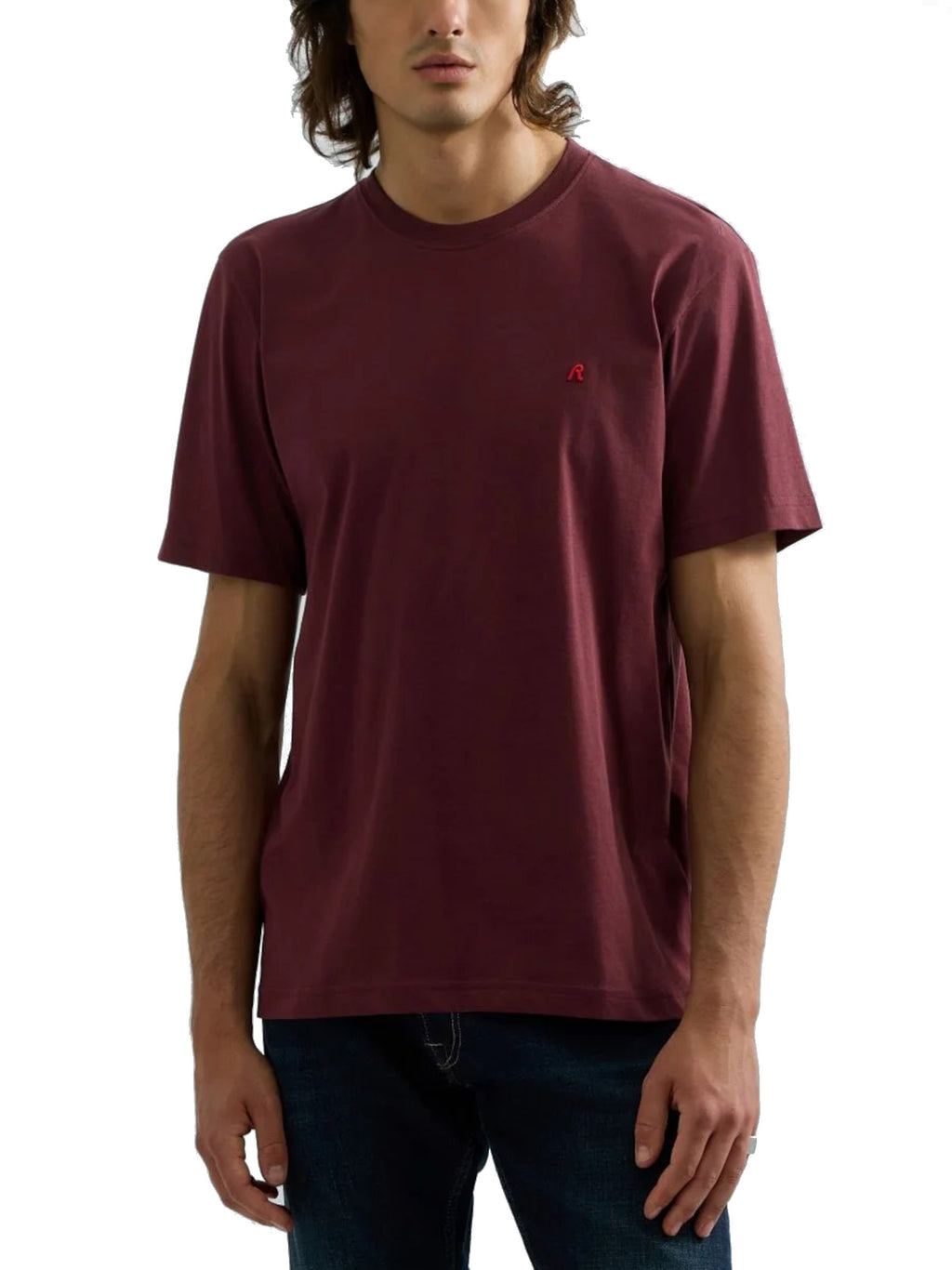 T-shirt Replay Bordeaux girocollo logo M12BE C06W REPLAY 
