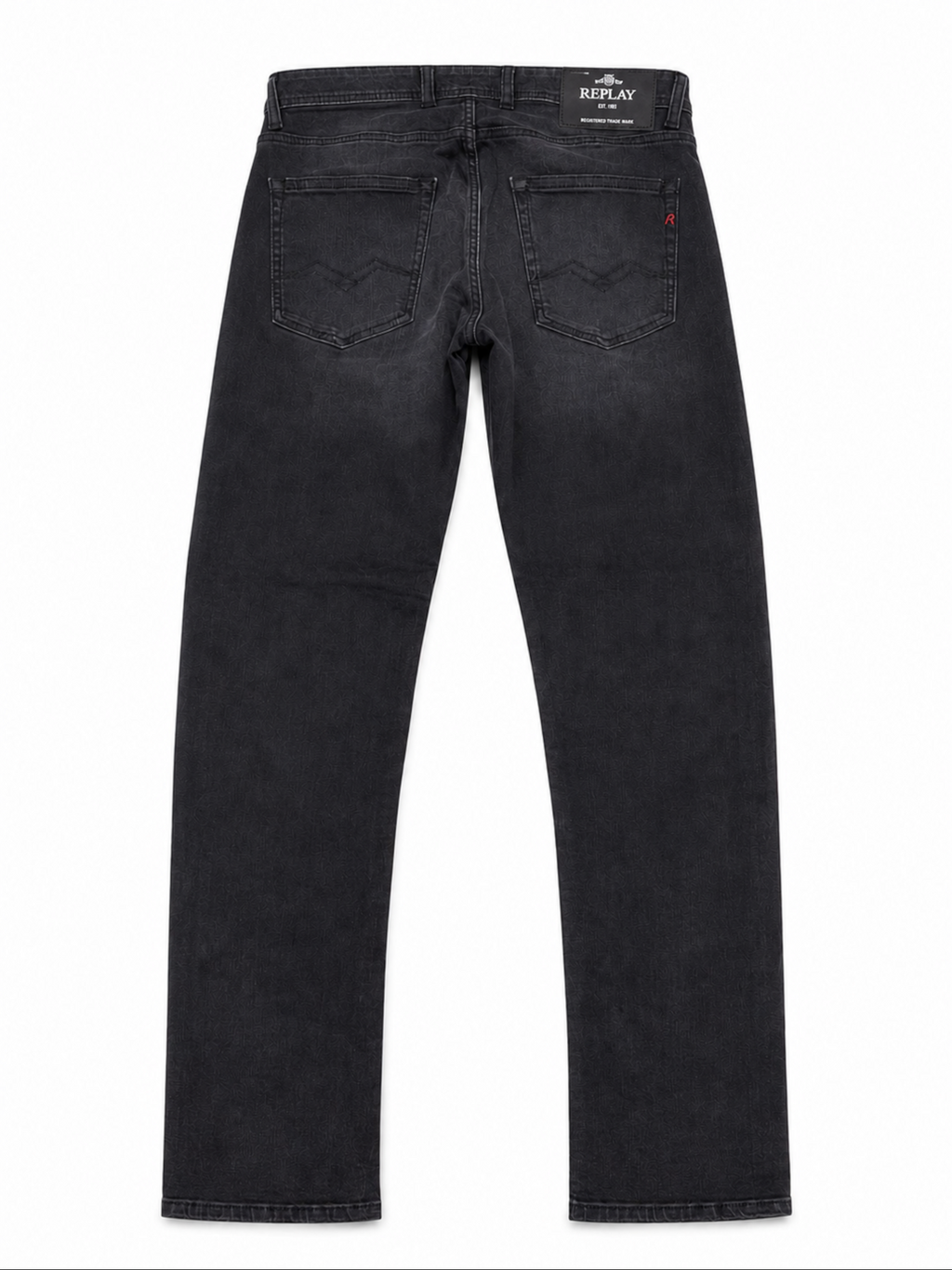 Jeans Replay Grover Straight Nero MA972 103C36097 REPLAY 